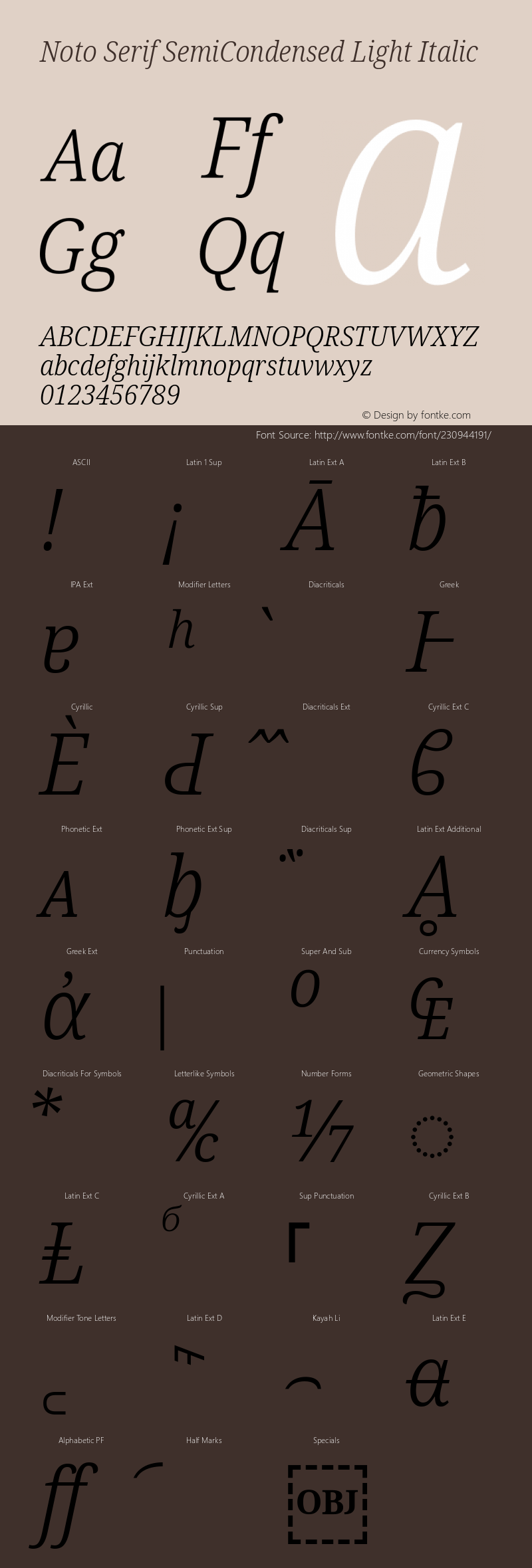 Noto Serif SemiCondensed Light Italic Version 2.007; ttfautohint (v1.8) -l 8 -r 50 -G 200 -x 14 -D latn -f none -a qsq -X 
