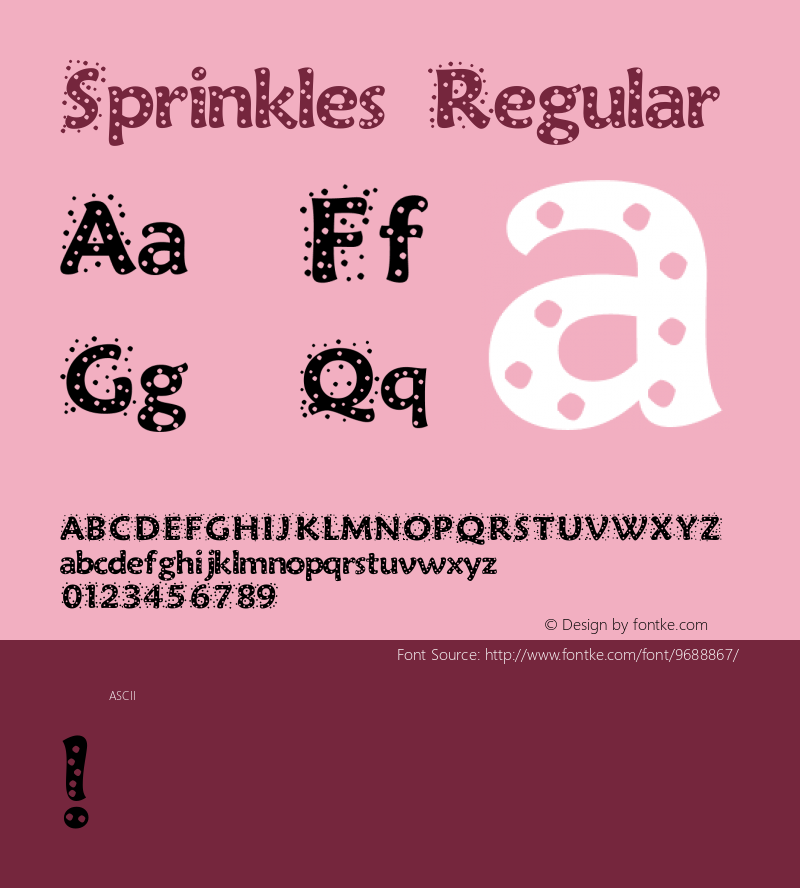 Sprinkles Regular 1图片样张