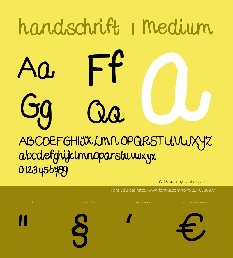 handschrift 1 Version 001.000图片样张