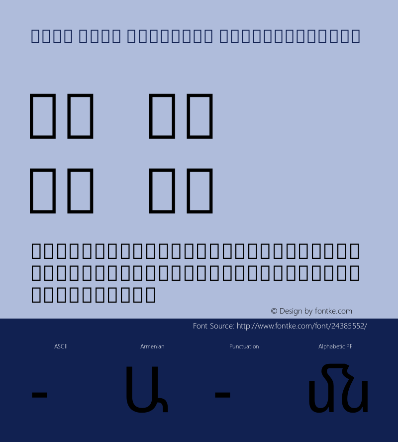 Noto Sans Armenian SemiCondensed Version 2.040图片样张