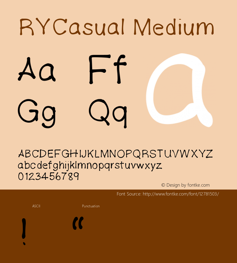 RYCasual Medium Version 001.000图片样张