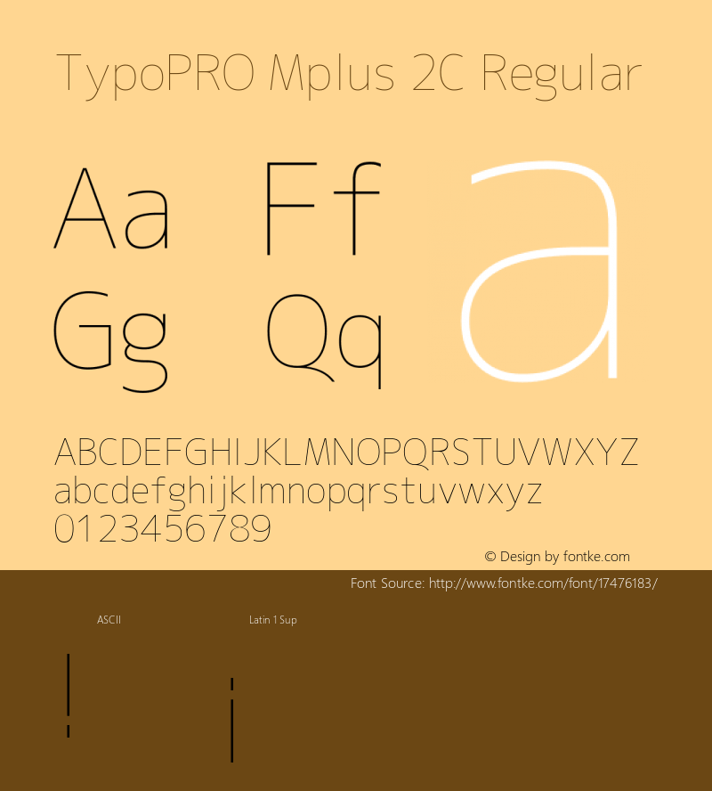 TypoPRO Mplus 2C Regular Version 1.059图片样张