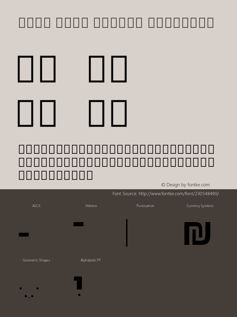 Noto Sans Hebrew SemiBold Version 3.000; ttfautohint (v1.8) -l 8 -r 50 -G 200 -x 14 -D hebr -f none -a qsq -X 