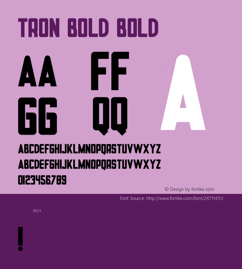 Tron Bold Version 1.000图片样张