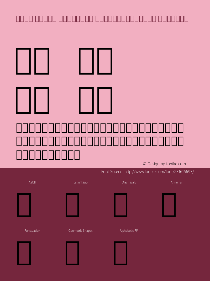 Noto Serif Armenian ExtraCondensed Regular Version 2.005图片样张