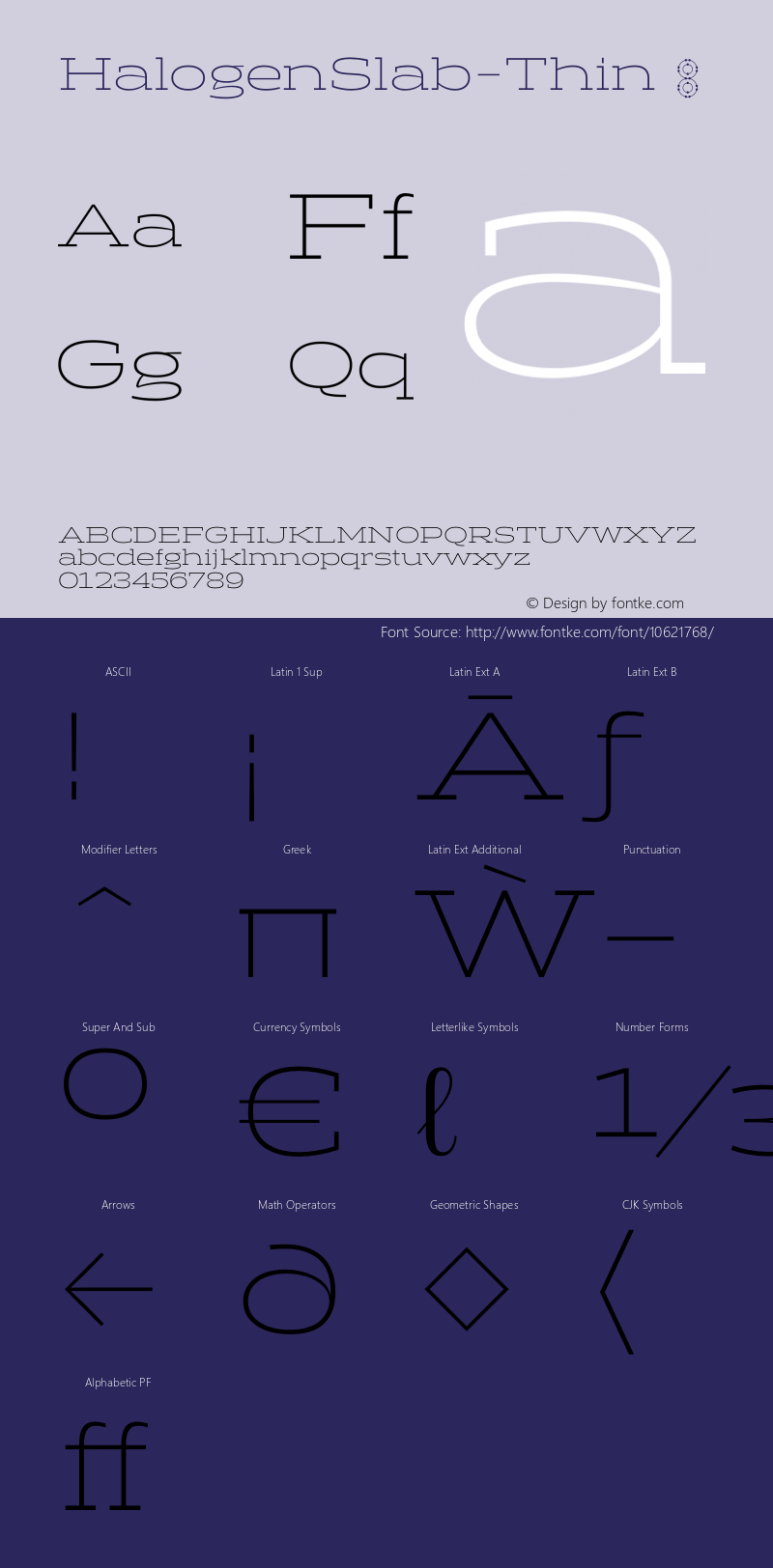 HalogenSlab-Thin ☞ Version 001.000;com.myfonts.easy.positype.halogen-slab.thin.wfkit2.version.4gyS图片样张