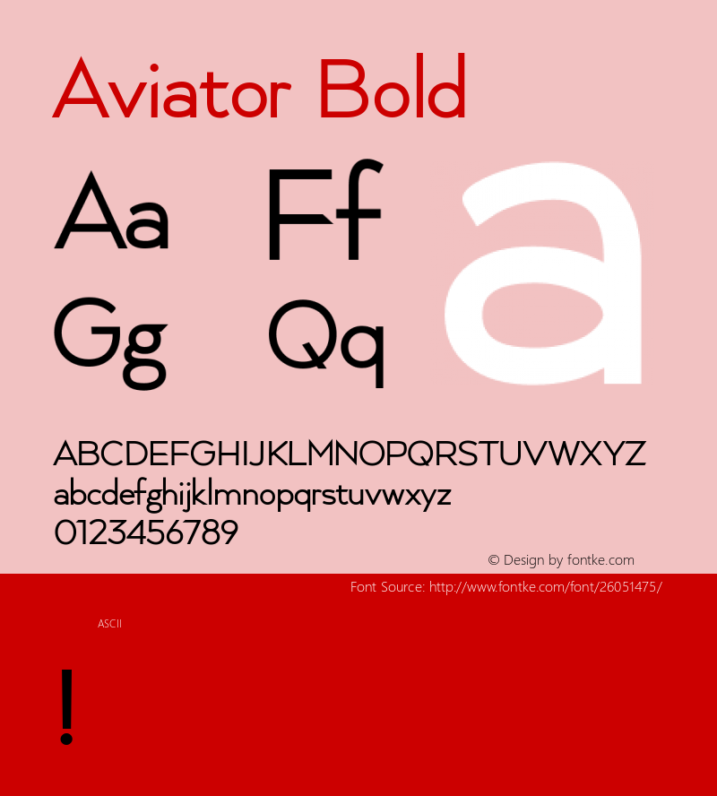 Aviator Bold Version 1.000图片样张