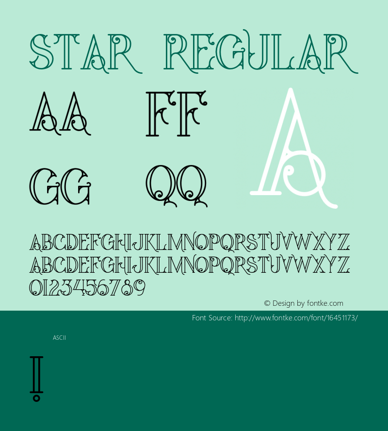 star Regular Version 1.000图片样张