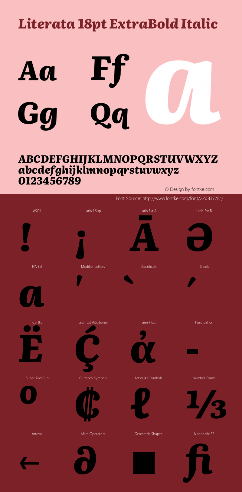 Literata 18pt ExtraBold Italic Version 3.002图片样张