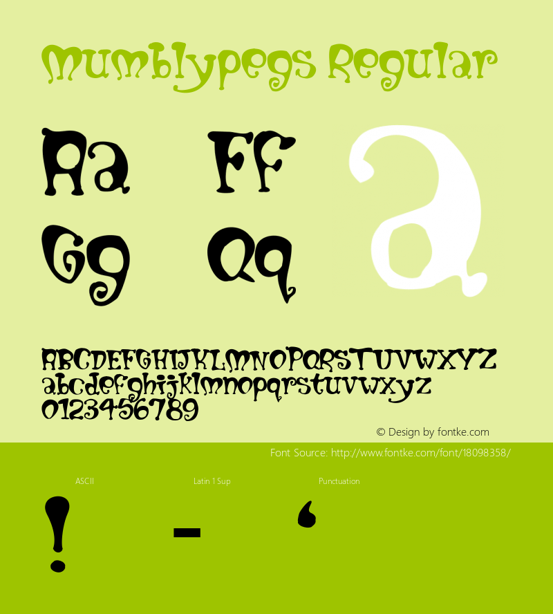 Mumblypegs Regular Type Tool图片样张