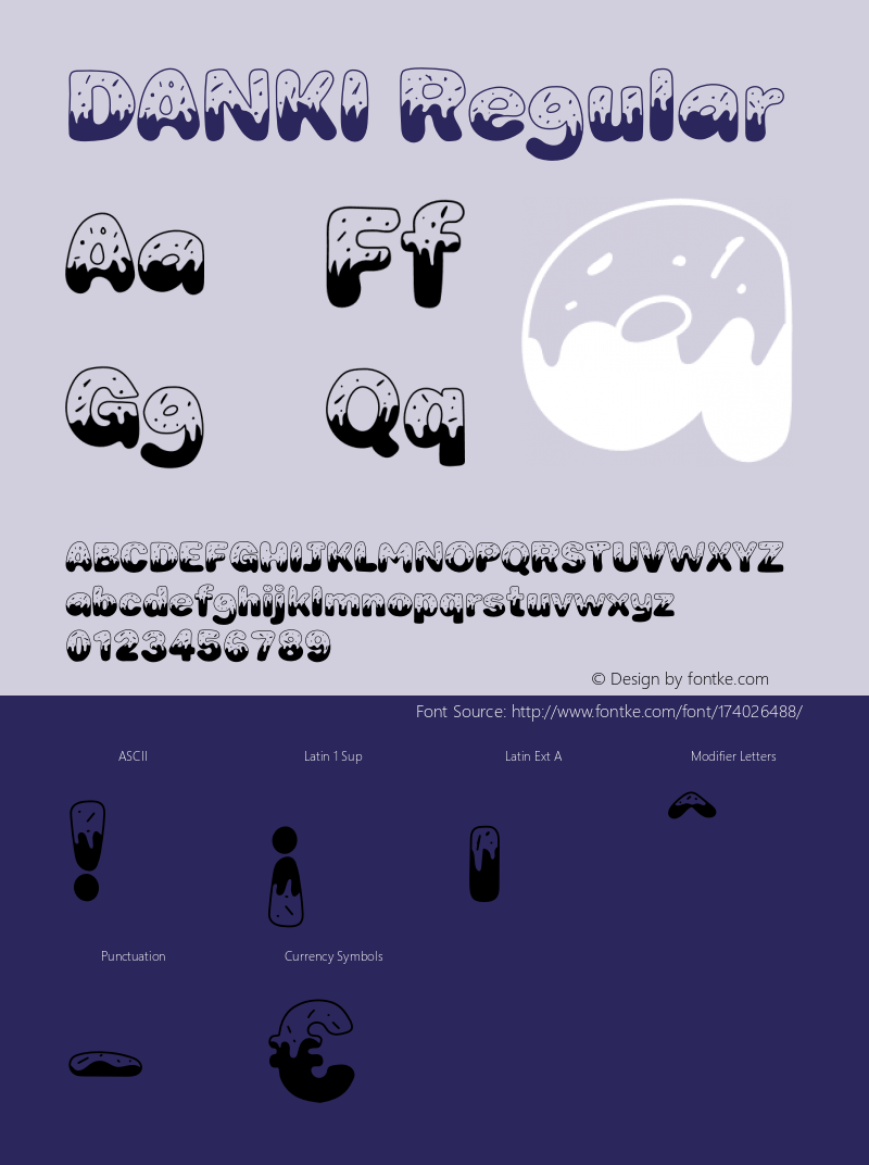 DANKI Version 1.004;Fontself Maker 3.5.7图片样张