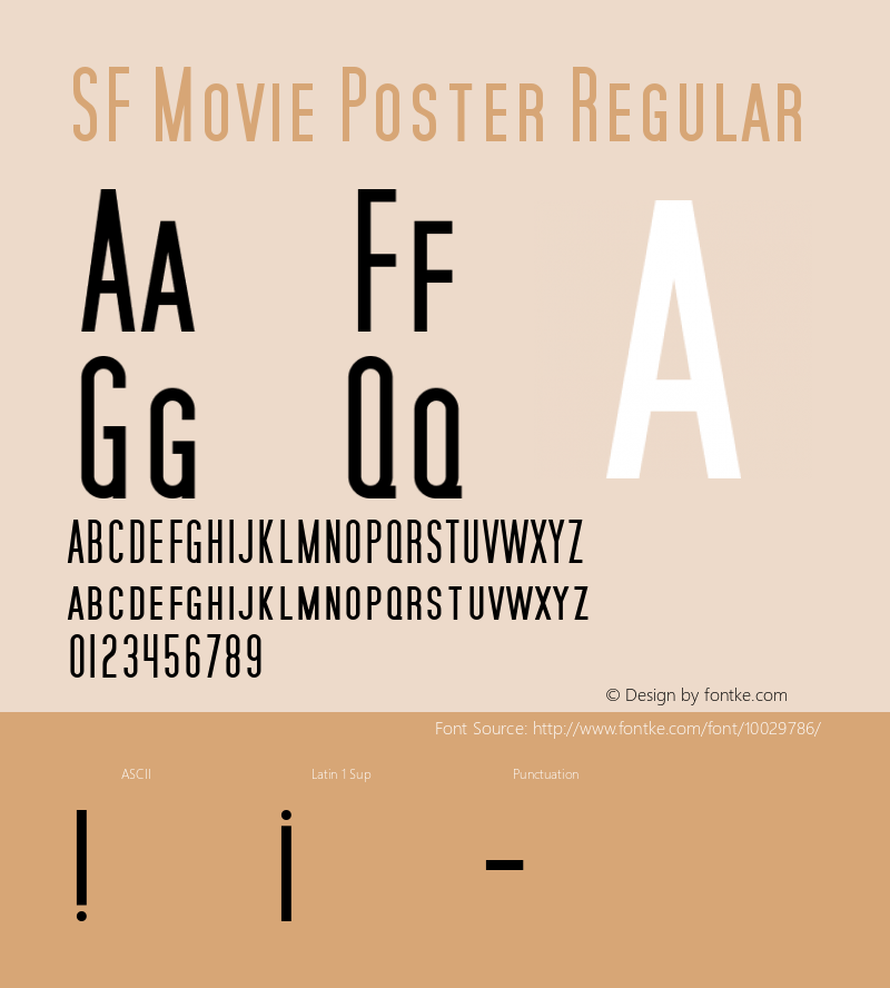 SF Movie Poster Regular 1.2图片样张