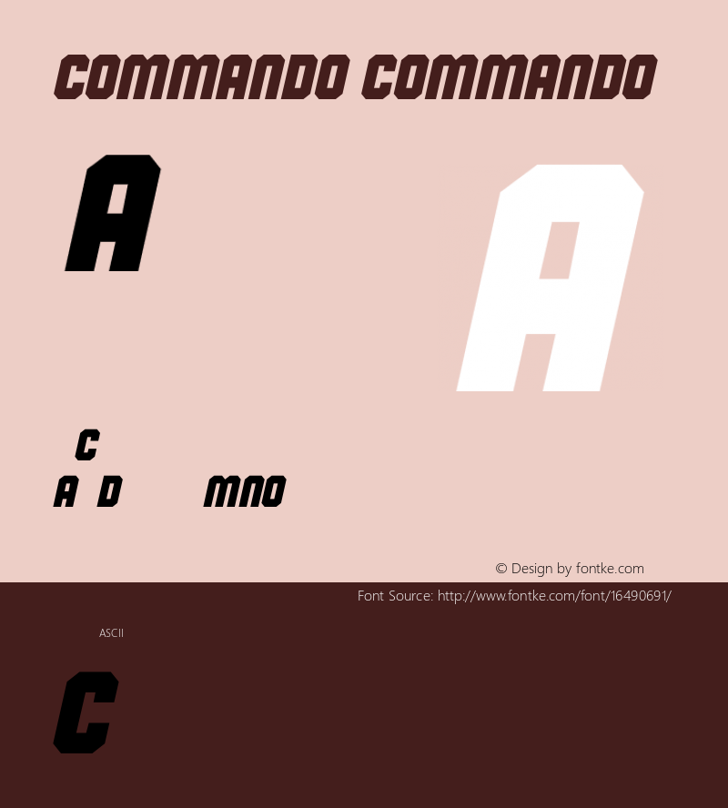 Commando Commando Version 1.00 2007 initial release图片样张