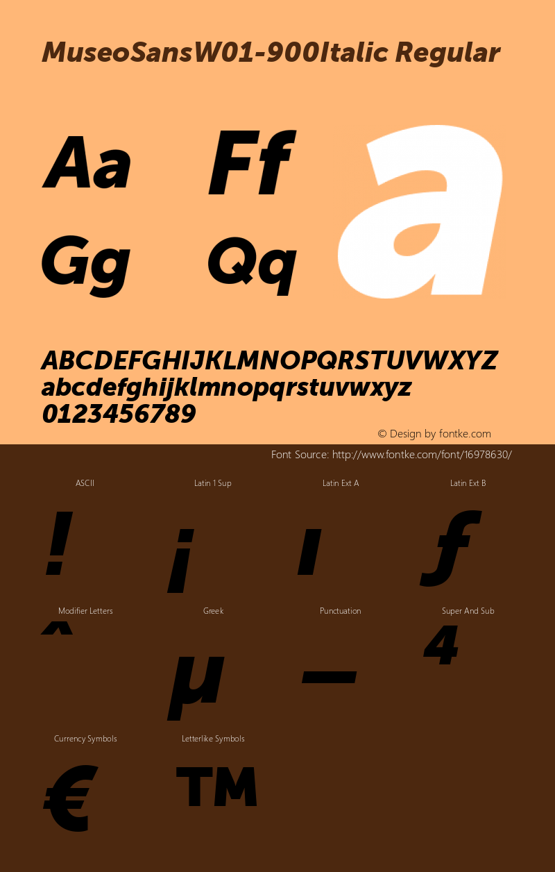 MuseoSansW01-900Italic Regular Version 1.1图片样张