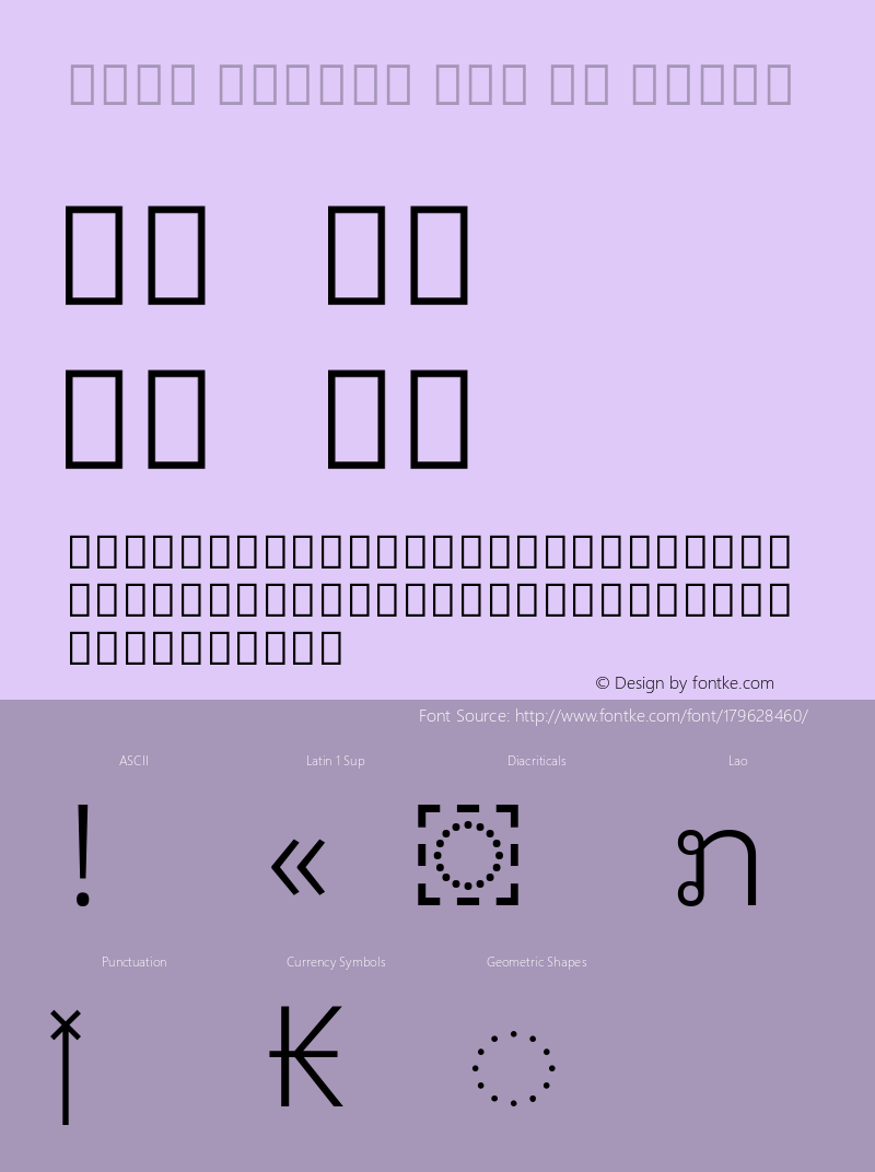 Noto Looped Lao UI Light Version 1.00; ttfautohint (v1.8.4) -l 8 -r 50 -G 200 -x 14 -D lao -f none -a qsq -X 