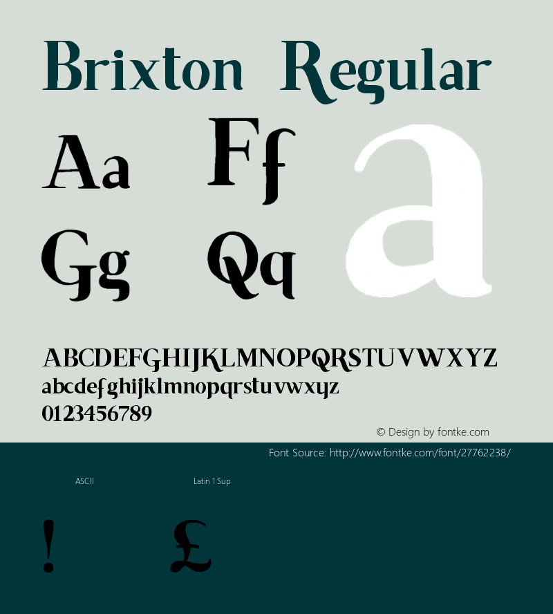 Brixton-Regular 001.001图片样张