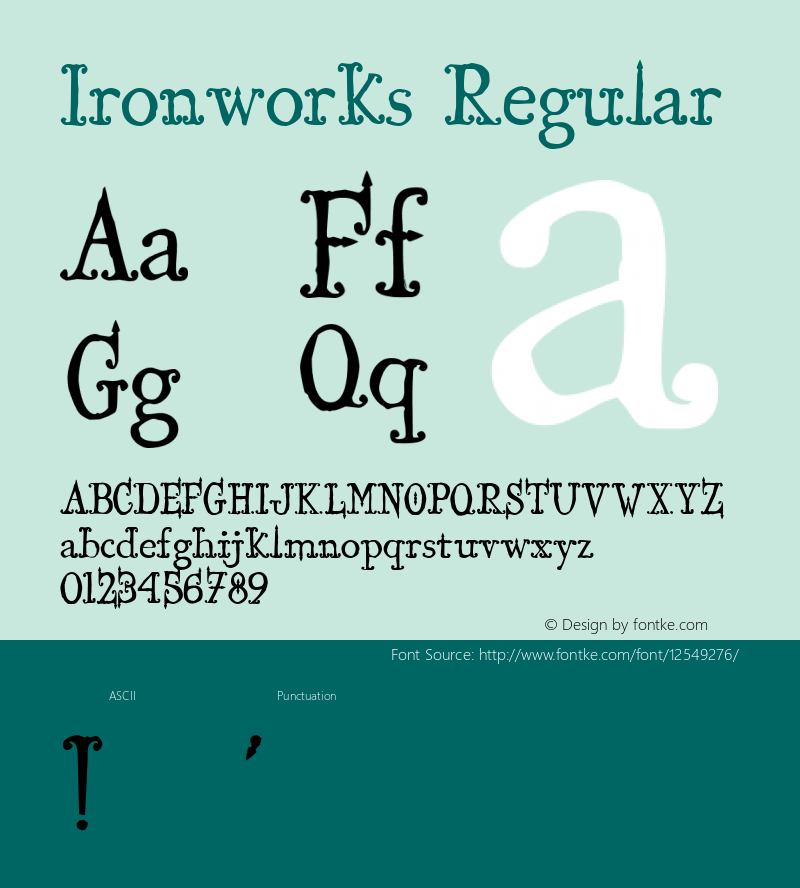 Ironworks Regular Version 001.000图片样张