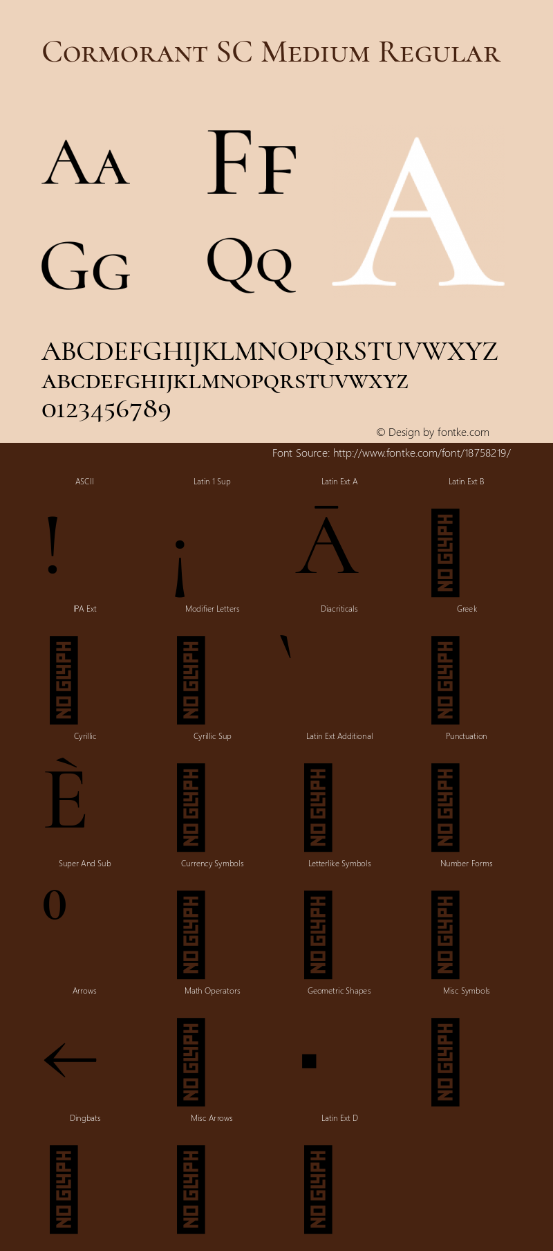 Cormorant SC Medium Regular Version 3.003图片样张