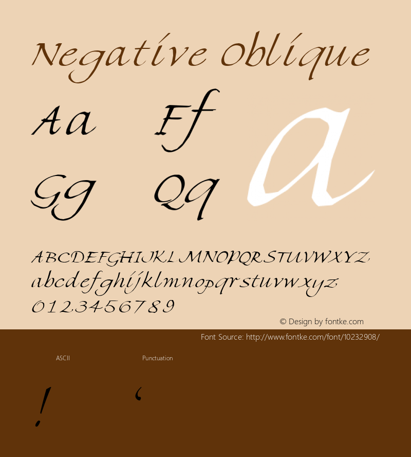 Negative Oblique 1.0 Tue Oct 11 08:42:10 1994图片样张