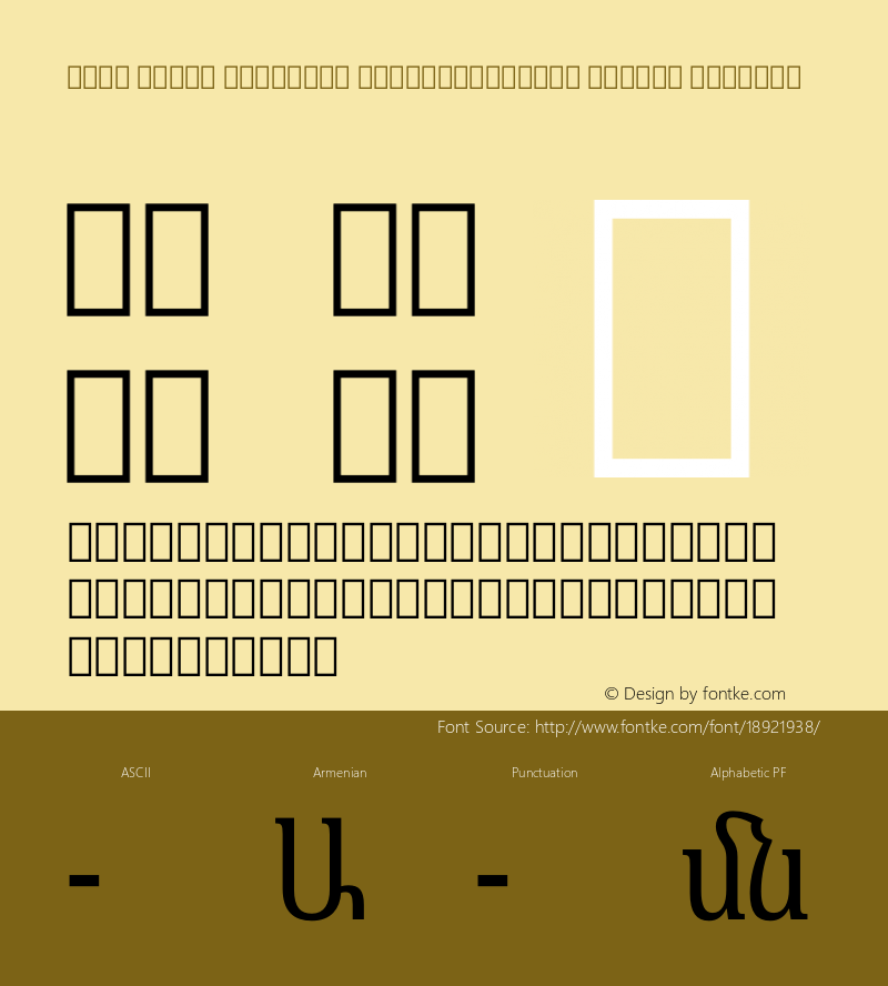 Noto Serif Armenian ExtraCondensed Medium Regular Version 1.901图片样张
