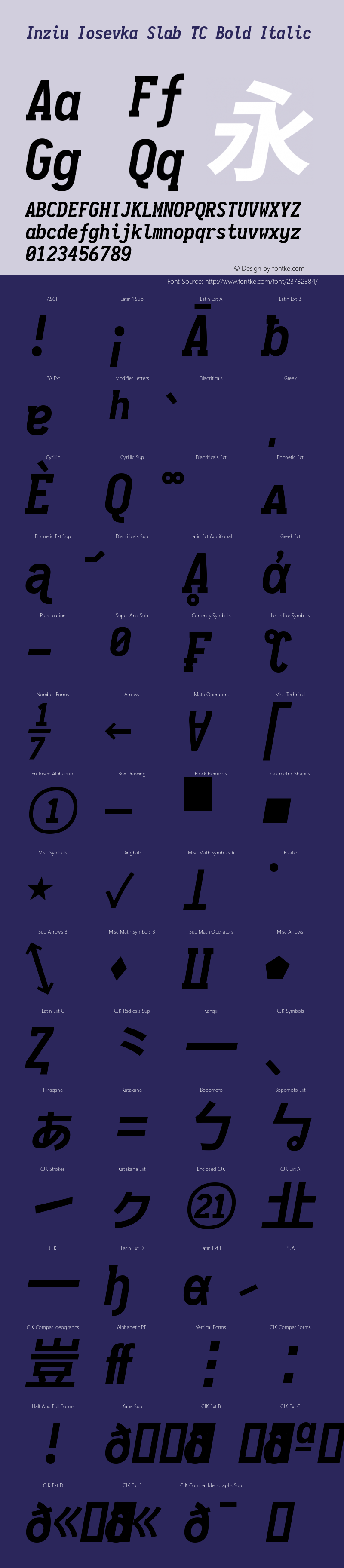 Inziu Iosevka Slab TC Bold Italic Version 1.13.3图片样张