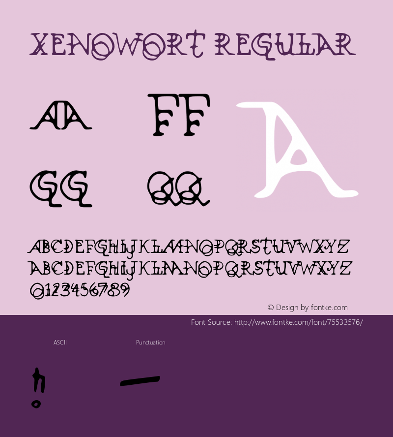 Xenowort-Regular Version 3.001图片样张