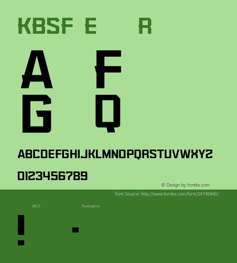 KBSFEdge-Regular Version 1.000;PS 001.001;hotconv 1.0.56图片样张