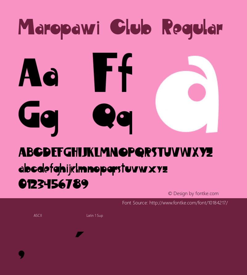 Maropawi Club Regular Grafito Design 11/04/02图片样张