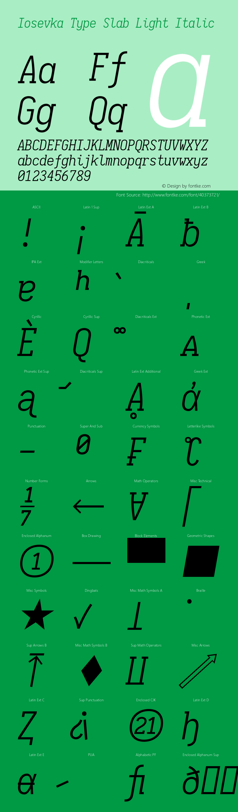 Iosevka Type Slab Light Italic 2.3.0; ttfautohint (v1.8.3)图片样张