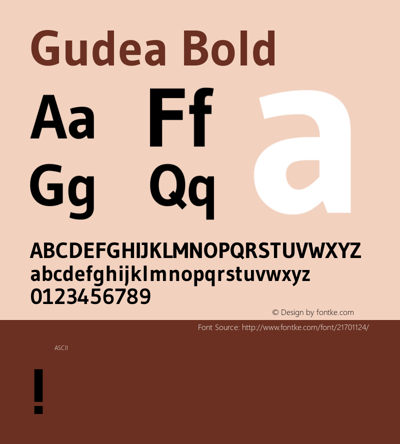 Gudea Bold 图片样张