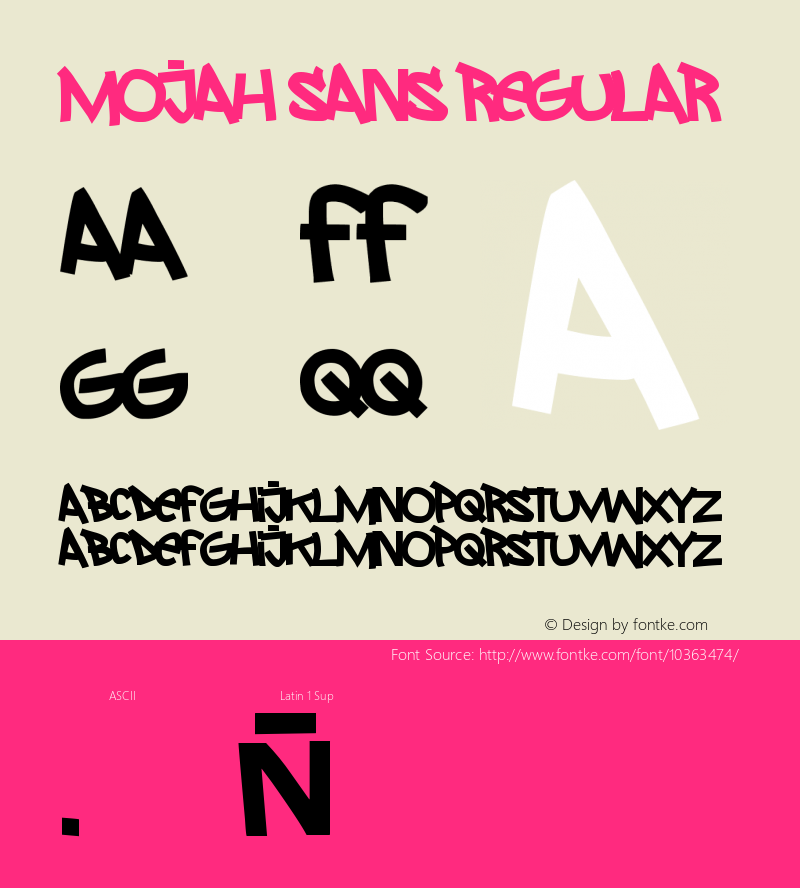 MoJah Sans Regular 1.0.0图片样张