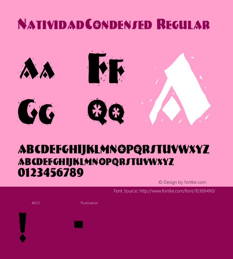 NatividadCondensed Regular Rev. 003.000图片样张