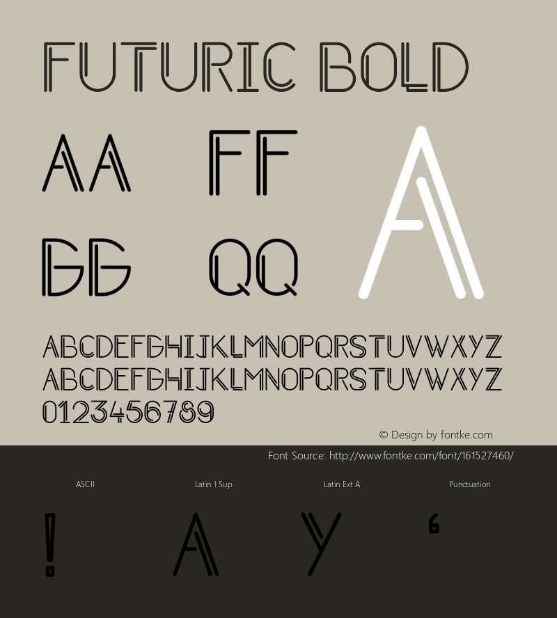 Futuric Bold Version 1.002;Fontself Maker 3.5.4图片样张