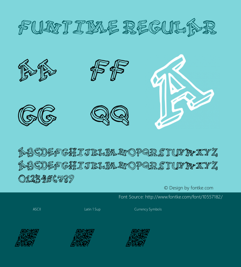 FunTime Regular Version 1.00 May 24, 2014, initial release图片样张