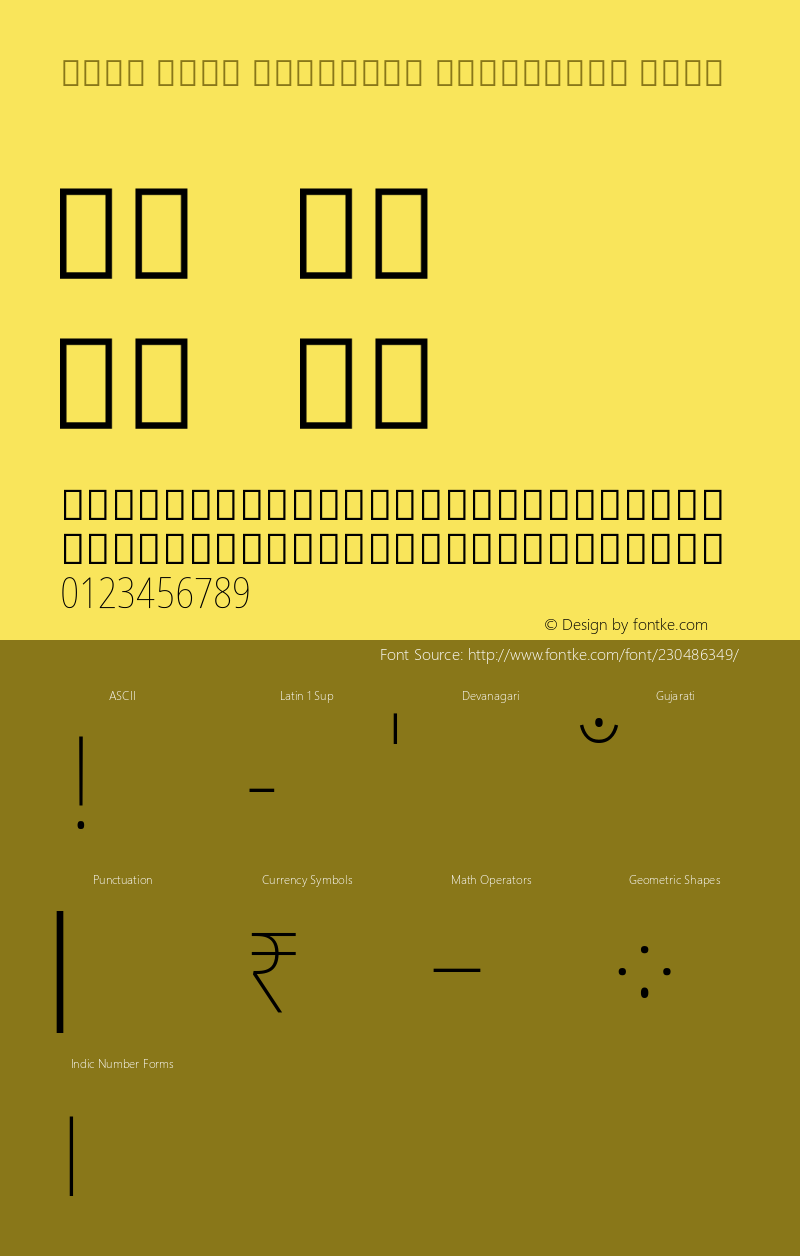 Noto Sans Gujarati Condensed Thin Version 2.101; ttfautohint (v1.8) -l 8 -r 50 -G 200 -x 14 -D gujr -f none -a qsq -X 