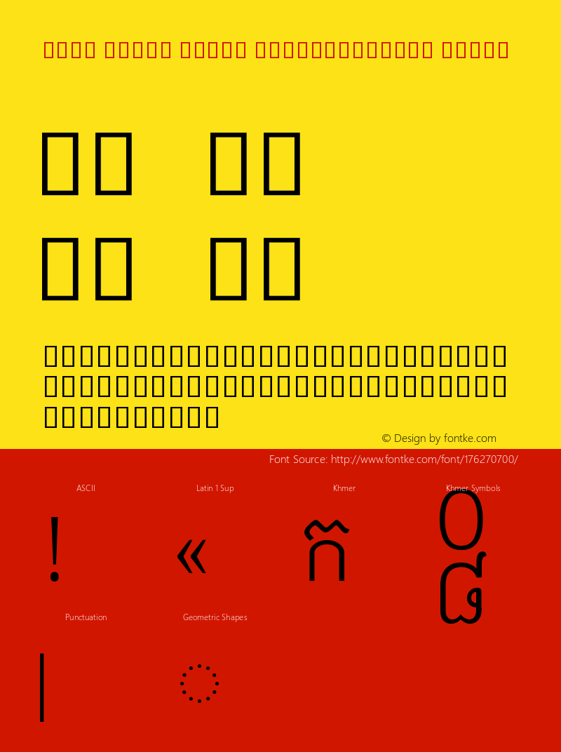 Noto Serif Khmer SemiCondensed Light Version 2.001图片样张