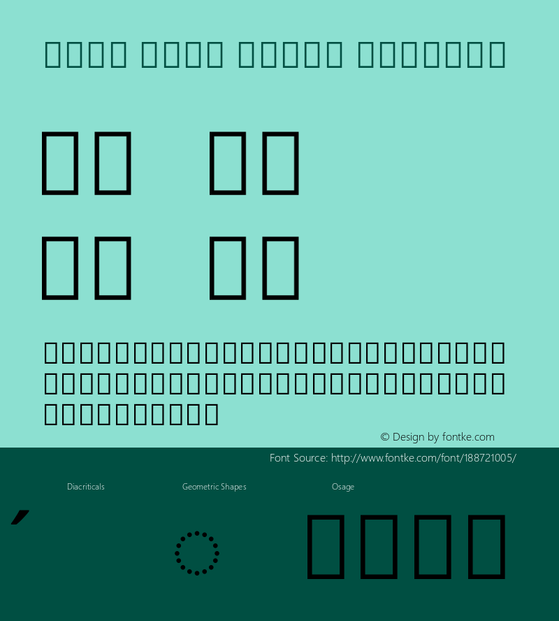 Noto Sans Osage Regular Version 2.000; ttfautohint (v1.8.3) -l 8 -r 50 -G 200 -x 14 -D osge -f none -a qsq -X 