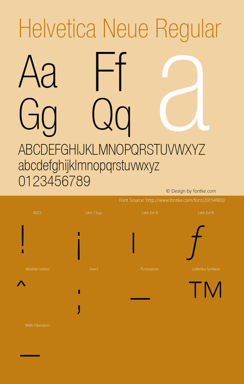 Helvetica 37 Thin Condensed Version 1.00图片样张