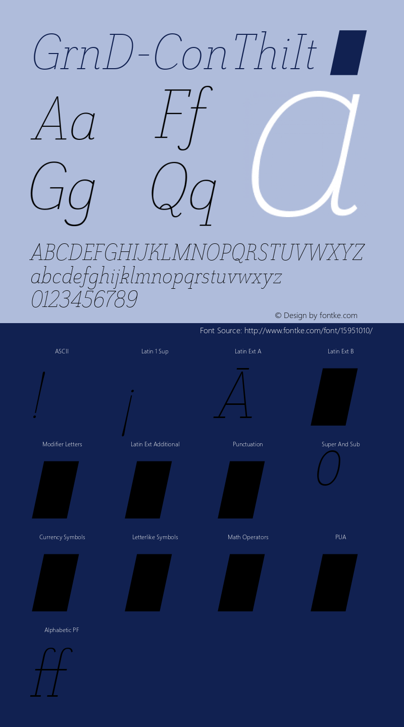 GrnD-ConThiIt ☞ Version 1.000;com.myfonts.easy.insigne.grenale-slab.con-thin-italic.wfkit2.version.4vgE图片样张
