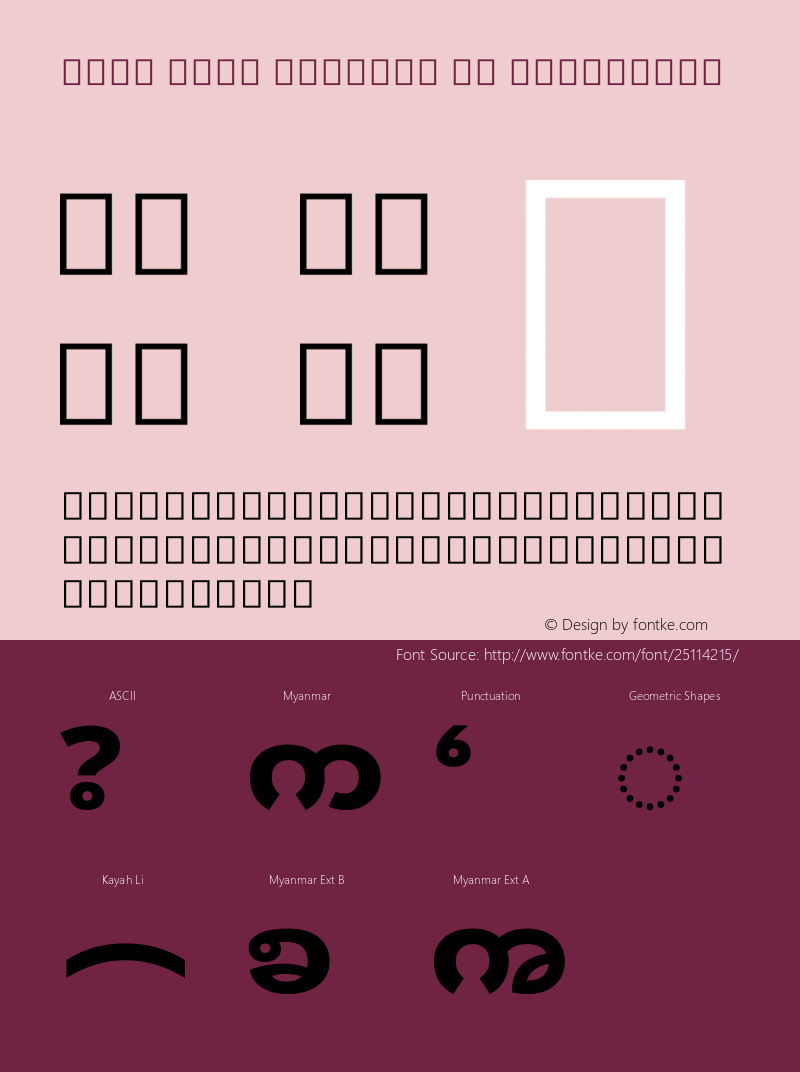Noto Sans Myanmar UI ExtraBold Version 2.000图片样张