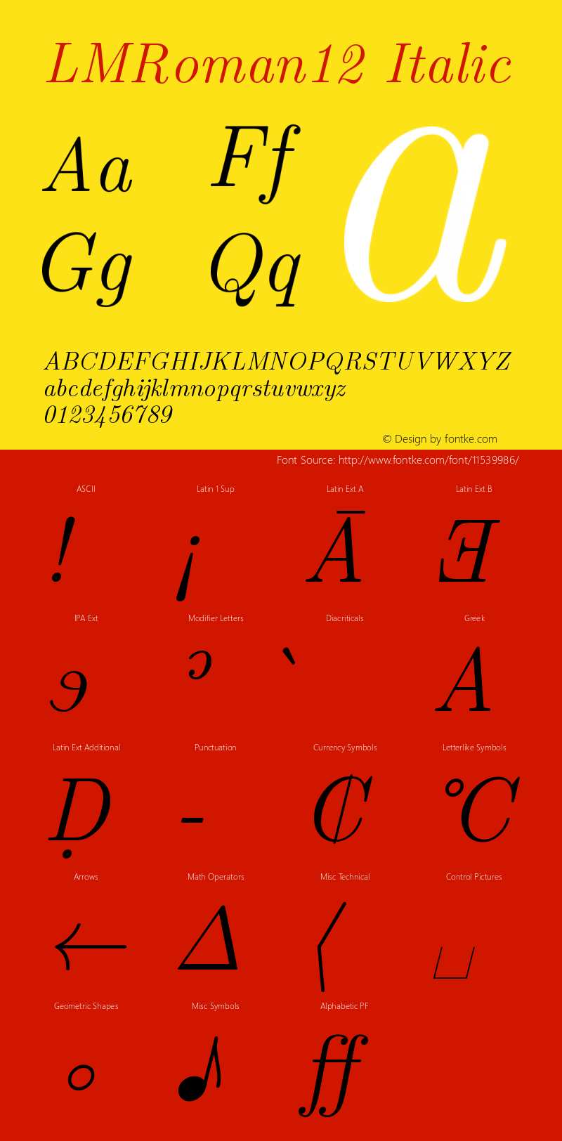 LMRoman12 Italic Version 2.004图片样张