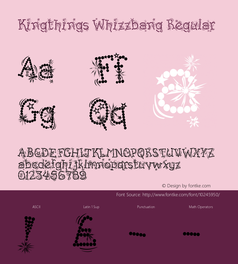 Kingthings Whizzbang Regular 1.0图片样张