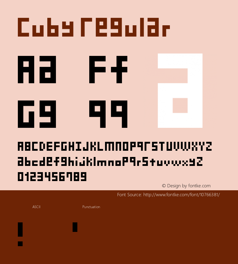 Cuby Regular Version 1.0图片样张