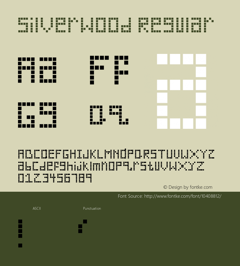 Silverwood Regular Version 1.0图片样张