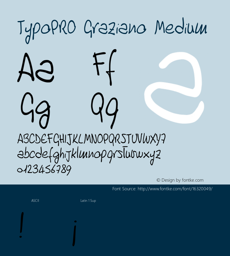 TypoPRO Graziano Medium Version 001.000图片样张