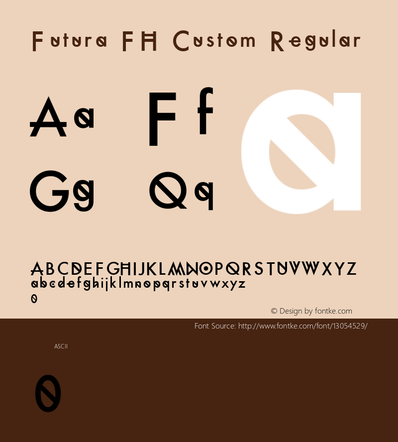 Futura FH Custom Regular Version 1.000图片样张