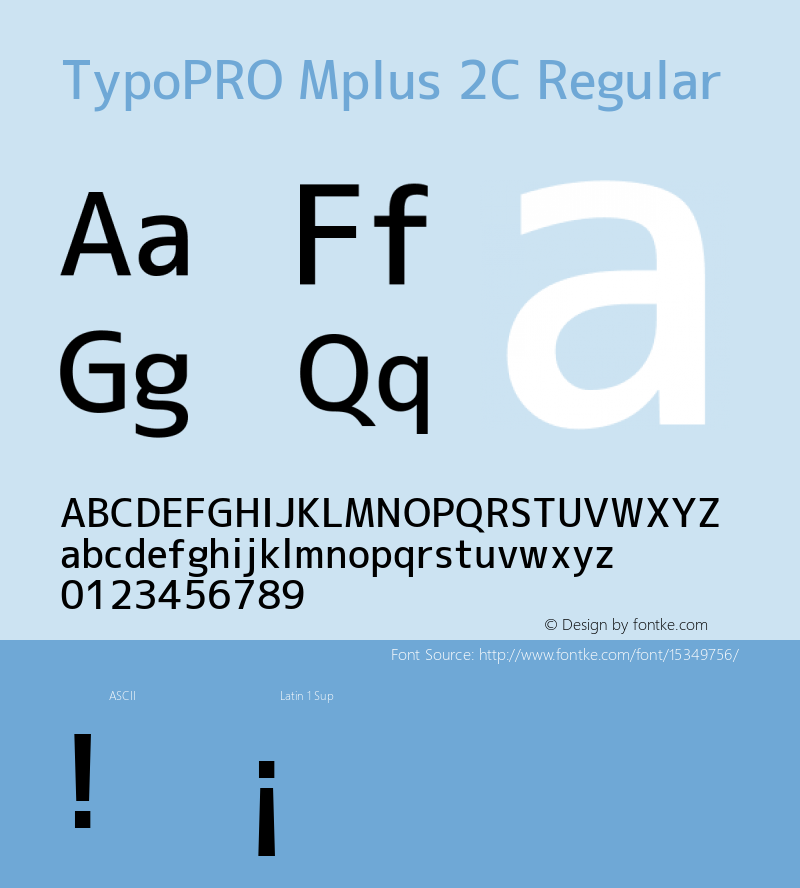 TypoPRO Mplus 2C Regular Version 1.059图片样张