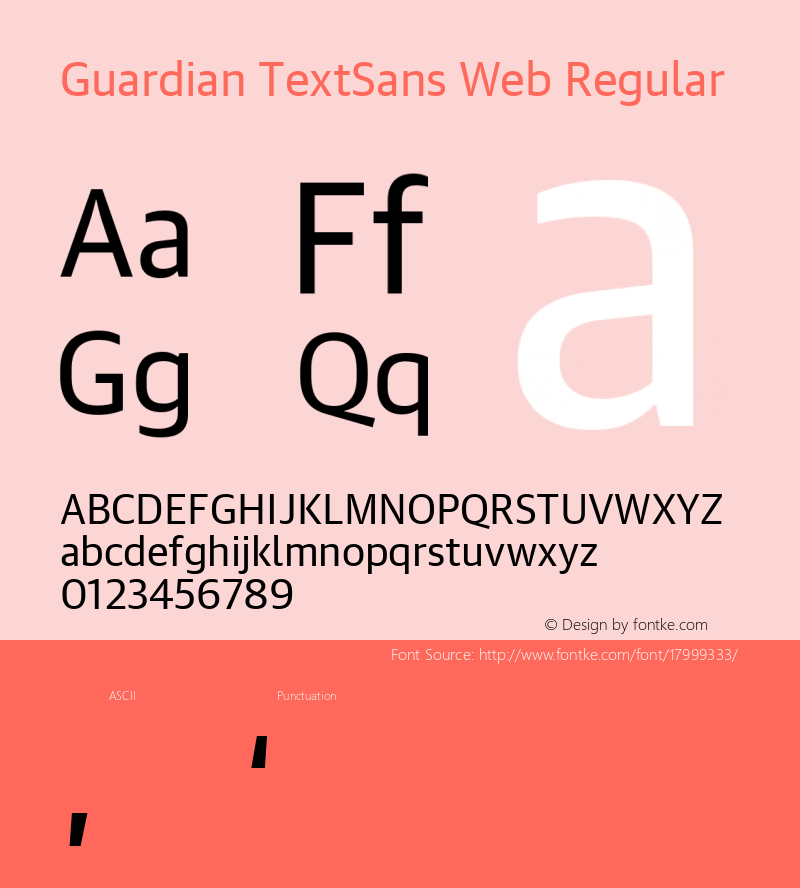 Guardian TextSans Web Regular Version 1.2 2011图片样张