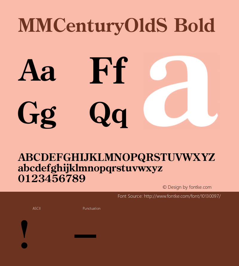 MMCenturyOldS Bold Version 2.4.0图片样张