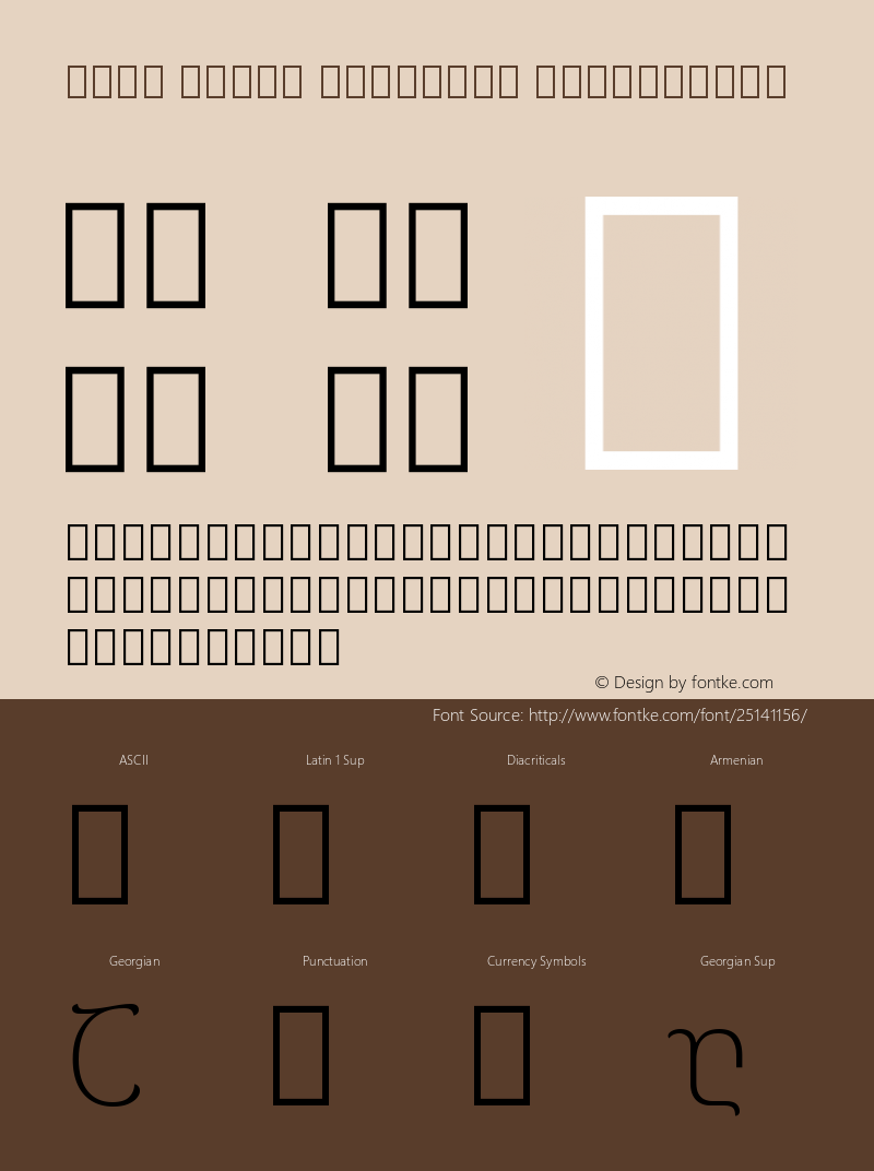 Noto Serif Georgian ExtraLight Version 2.000图片样张